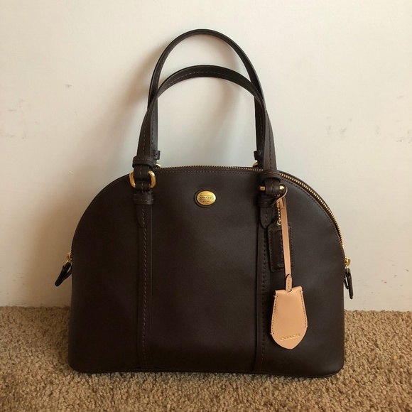 Coach Handbags - Coach Peyton Leather Cora Domed Satchel